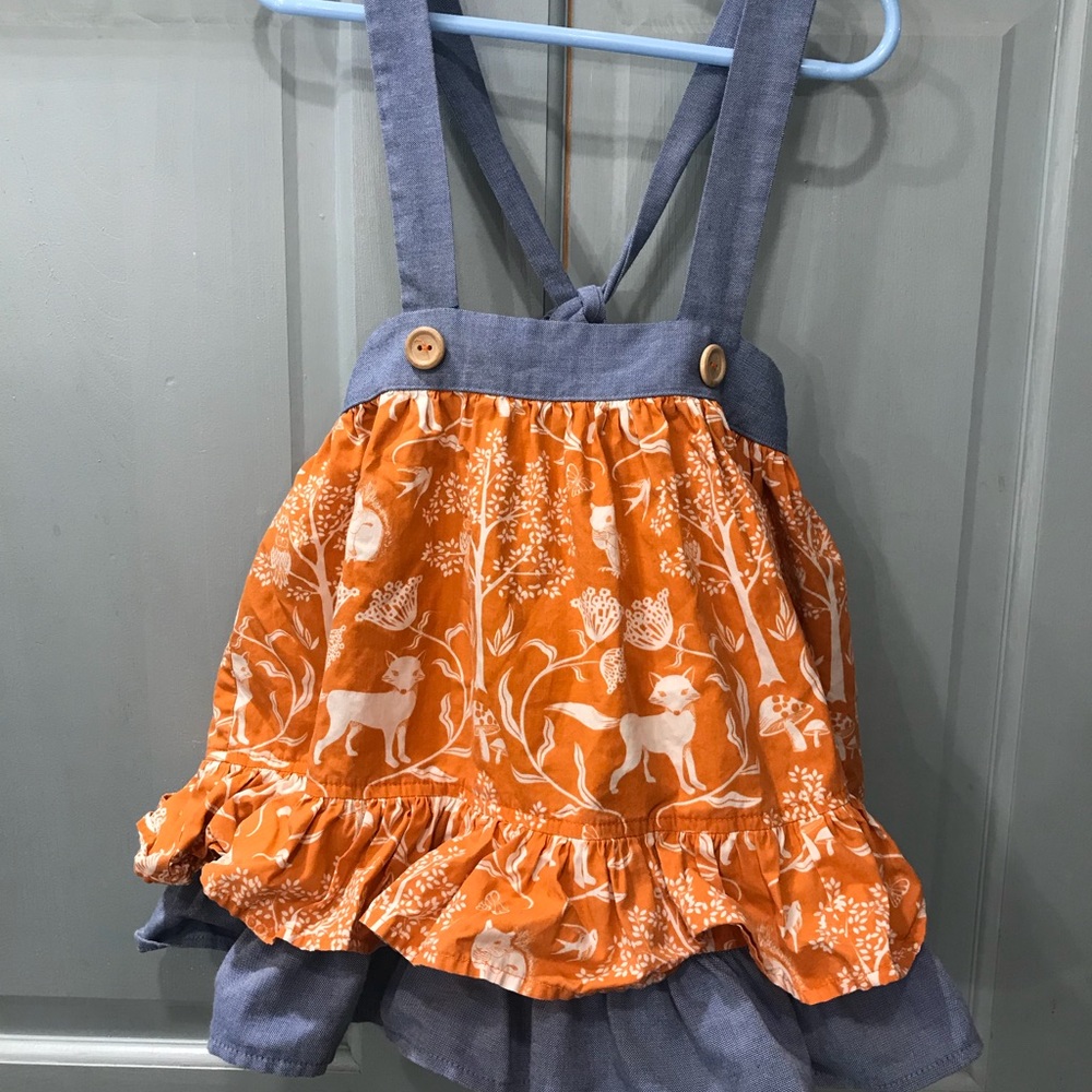 Eleanor Rose skirt suspenders size 4/5